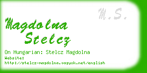 magdolna stelcz business card